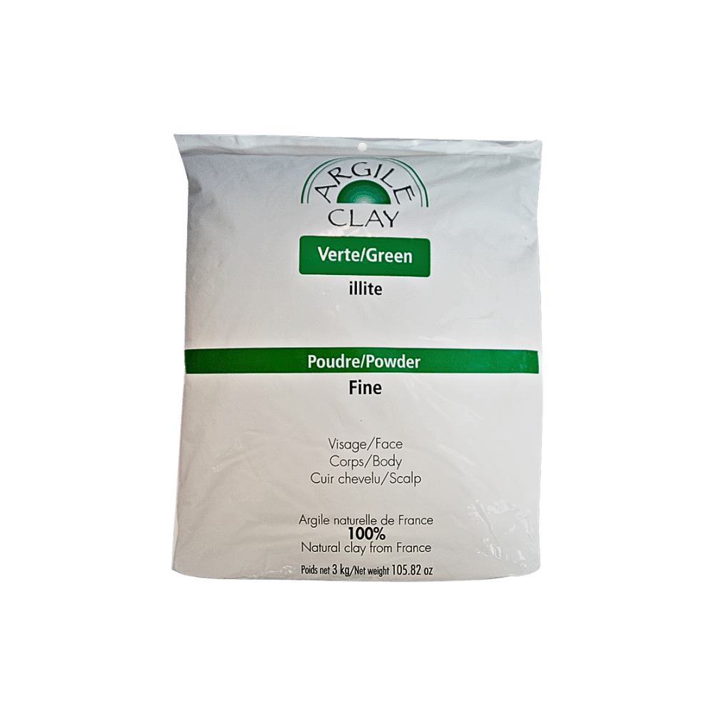 Argile illite verte fine 3kg