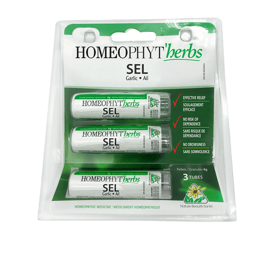 Homeophyt’herbs SEL Garlic 3×4 g | Nature Beauté Santé
