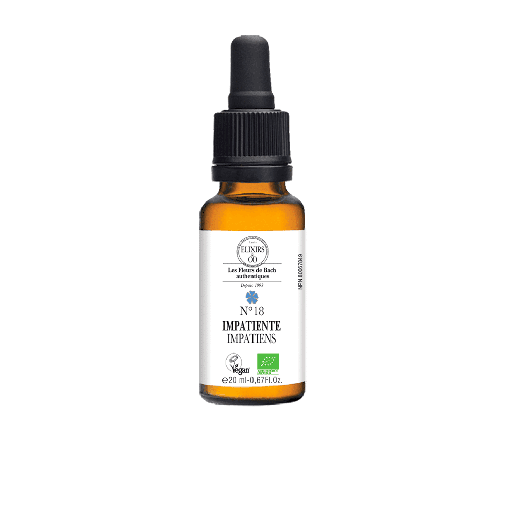 No.18 Impatiens - Organic Single Elixir 20 ml | Bach Flowers