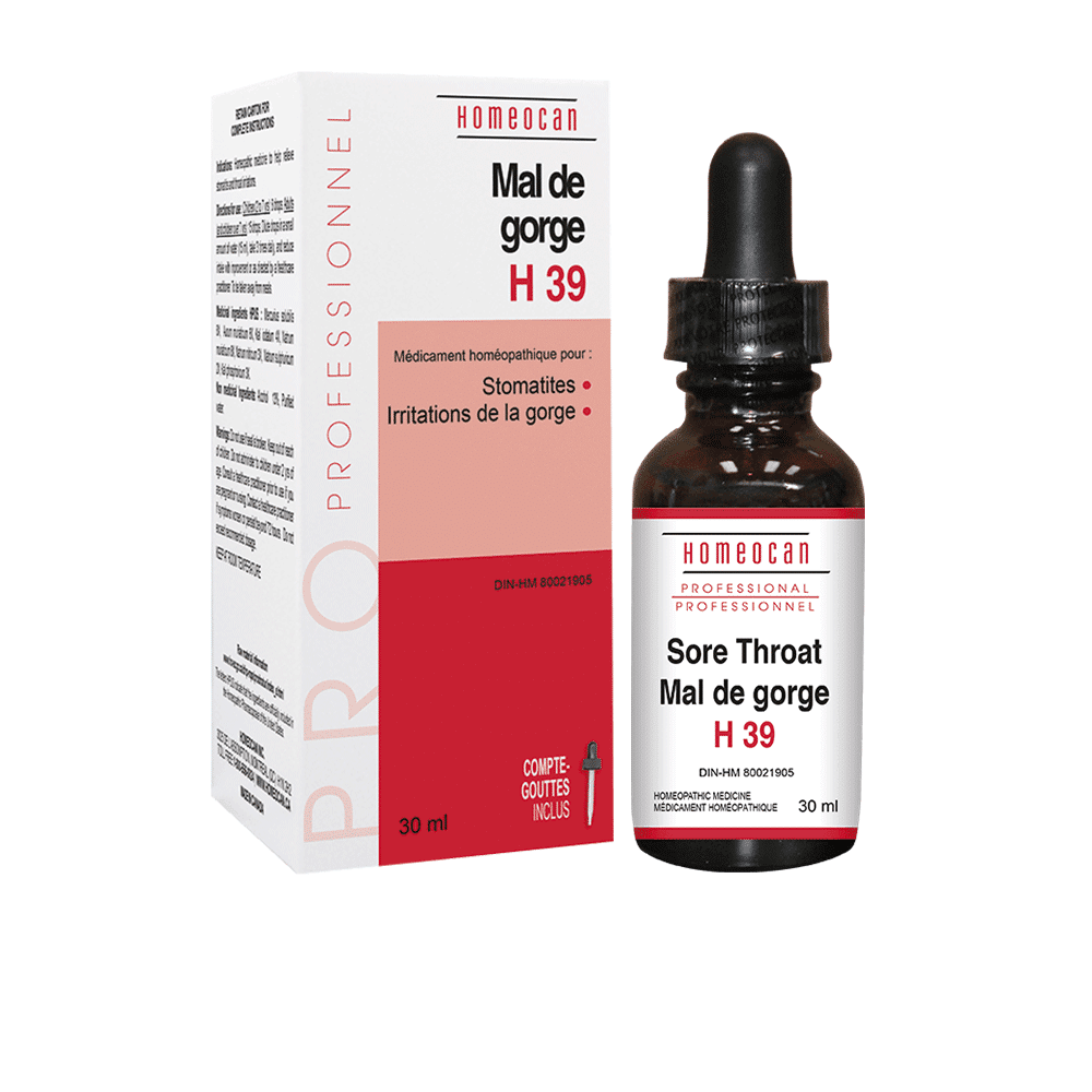 H39 Sore Throat Drops: Homeopathic Medicine