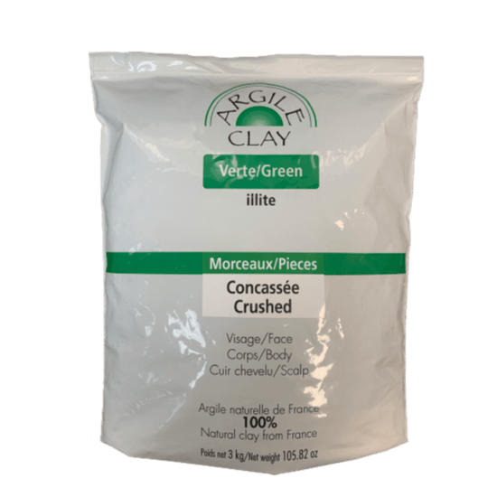 Clay Green Illite Crushed 3 kg | Argile Clay